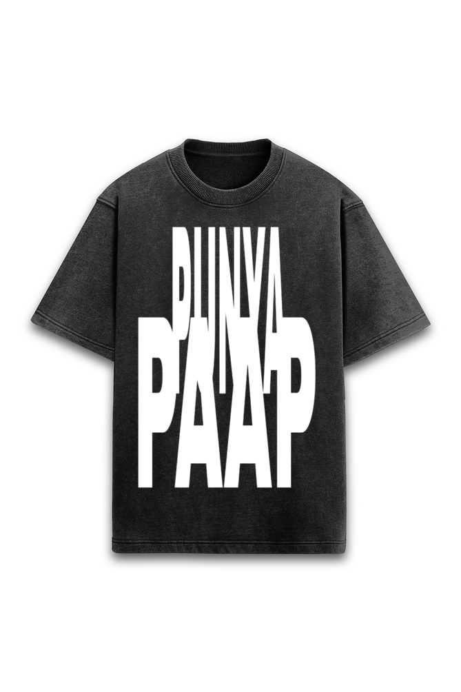 PUNYA PAAP - ACID WASH OVERSIZED T-SHIRT