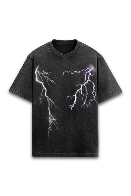 THUNDER - ACID WASH OVERSIZED T-SHIRT